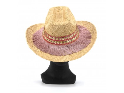 Sombrero cowboy CHANNEL rosa